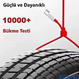 ScHitec 6A 60W UsbA to Type-C Hızlı Data ve Turbo Fast Şarj Kablosu 100cm Kırmızı K323