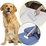 BUFFER® Hazneli Kedi Köpek Evcil Hayvan Kazak Kıyafet Elbise Halı Yatak Tüy Temizleyici Kıl Toz  Toplayıcı