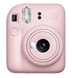 Fujifilm Instax Mini 12 Pembe Fotoğraf Makinesi 10'lu Film Şeffaf Kılıf ve Divoom Fairy OK Pembe Kar