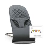 BabyBjörn Balance Bliss 3D Oyuncaklı Anthracite Emniyet Kemerli Ana Kucağı