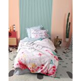 Cotton Box Genç Ranforce Nevresim Takımı Tek Kişilik Wings Mint