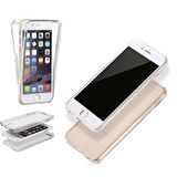 Gpack Apple iPhone 6 Plus Kılıf Ön Arka Şeffaf Silikon Koruma