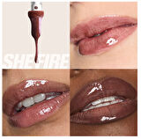 HUDA BEAUTY Icy Nude FAUX FILLER Lip Gloss  She Fire - Dudak Parlatıcısı