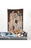 Pablo Picasso - Adam ve Kadın Soyut Duvar Örtüsü - Homme et Femme-7329