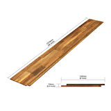 Interbuild Acacia Shiplap 1219 x 152 x 10 mm, 5'li paket, Altın Tik