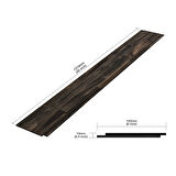Interbuild Acacia Shiplap 1219 x 152 x 10 mm, 5'li paket, Espresso
