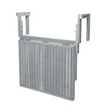 INTERBUILD Toronto Katlanır Balkon Masası, Ayarlanabilir, FSC Akasya Ahşap,Alacakaranlık Gri Renk 70 x 60 CM