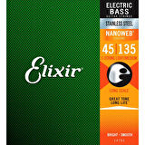 Elixir 45-135 Nanoweb 5 Telli Bas Tel Seti (14782)