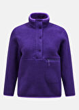 Mor Kadın Dik Yaka Polar Sweatshırt G78130120_W Fleece Snap T-Neck