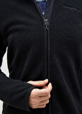 Peak Performance Siyah Düz Kadın Polar Sweatshırt W Pile Zip Jacket-BLACK