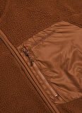 Kahve Erkek Dik Yaka Polar Sweatshırt G79711050_M Pile Zip Jacket