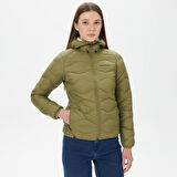 Peak Performance Helium Down Hood Kadın Yeşil Outdoor Mont