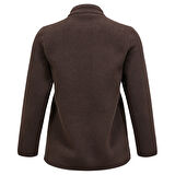 W Fleece Snap Cardigan Kadın Kahverengi Outdoor Polar G78131180