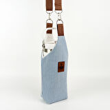 Woodycord El Yapımı U Model Çizgili Matara Termos Kılıfı  iceflow 0,89