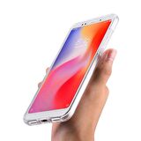 Xiaomi Redmi Note 5 Pro Kılıf Ön Arka Şeffaf Silikon Koruma