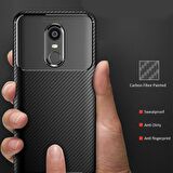 Gpack Xiaomi RedMi 5 Plus Kılıf Negro Karbon Dizayn Silikon