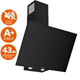 Ferre FryArt &FlowArt Avena Sessiz Davlumbaz Elektrikli Siyah Ank. Set (D077-SA + MS261 + QEP63CS)