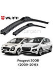 Peugeot 3008 Muz Silecek Takımı Dört Mevsim (2009-2016) 2'li Tek Ebat