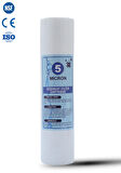 Açık Kasa Su Arıtma Cihazı 10 İnc 5 Mikron Sediment Spun Filtre (Toz,tortu Filtre) 1 Adet