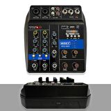 Midex MDX-999X Stüdyo Kayıt İçin Ses Kartlı +48V Phantomlu Kayıt Mikseri ( XLR Kablo + Rca Hediye)