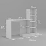 Hera MDF Kapaksız Çalışma Masası Bilgisayar Masası Ofis Ders Masası