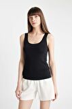 DeFacto Regular Fit Pamuklu Basic Düz Siyah İç Atlet-Fall in Love R9041AZ24AUBK81