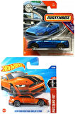 2 Araç Mustang Set - Hot Wheels 2020 Ford Mustang Shelby GT500 & Matchbox 2018 Ford Mustang Convertible (1/64)