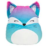 Squishmallow Pembe Mavi Tilki Vickie 20 cm