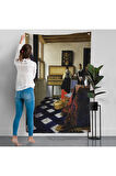 Johannes Vermeer - Müzik Dersi Duvar Örtüsü - The Music Lesson-7348