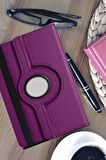 Galaxy Tab A9 Plus 11 inç  Uyumlu Fuchsia  Dönebilen Standlı Kılıf