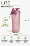 Smartshake Lite Serisi 1000 ml Deep Rose Pembe Protein Shaker