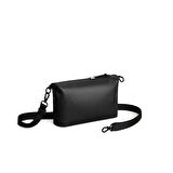 Gaston Luga Lightweight DuoSeal Crossbody Omuz Çantası- Black