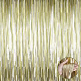 Mat Altın Püsküllü Kapı Perdesi - Parti, Bekarlığa Veda, Doğum Günü 1x2 M