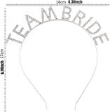 Gümüş Kaplama Kristal Taşlı Team Bride Taç