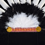 Kızılderili Başlığı Şapkası kırmızı beyaz