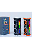Şeffaf Mecha Müzik Tws Stereo Rgb İşıklı Hoparlör Kablosuz Bluetooth 5.0 Taşınabilir Hoparlör V9