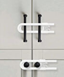 Çocuk Koruma Kilidi - Slide Dolap Çekmece Kilidi Sürgülü Kilit