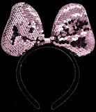 Renk Değiştiren Pullu Fiyonk Parti Tacı Pembe Gümüş