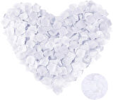 Beyaz Renk Gül Yaprağı - 1 Paket 100 Adet