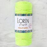 Loren Macrame Neon Sarı El Örgü İpi - L114