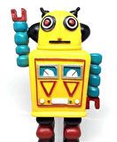 Decotown Nostaljik Sevimli Uzaylı Robot Şeklinde Figür Biblo
