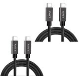 Livx İkili Paket Solid 100w 5a Type C To Type C Pd 2.0 5 Gbps 2Metre
