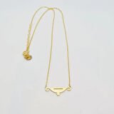 Uretti - BURCU 7427 - Kova Burcu Gümüş Kolye - Gold