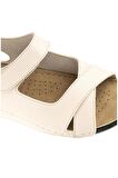 Muya Flores 32240-002 Anatomik Taban Kadın Sandalet Bej 36-40 