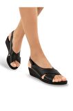 Muya Vienza 31028-001 Anatomik Taban Kadın Sandalet Siyah 36-40 