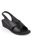 Muya Vienza 31028-001 Anatomik Taban Kadın Sandalet Siyah 36-40 