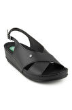 Muya İngane 35207-430 Topuk Jelli Anatomik Taban Kadın Sandalet Siyah 36-40 