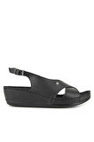 Muya İngane 35207-430 Topuk Jelli Anatomik Taban Kadın Sandalet Siyah 36-40 