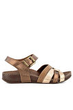 Muya Rhoas 33218-187 Anatomik Taban Kadın Sandalet Bronz 36-40 