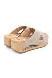 Muya Penelope 31210-551 Air Max Anatomik Taban Kadın Terlik Full Krem 36-40 